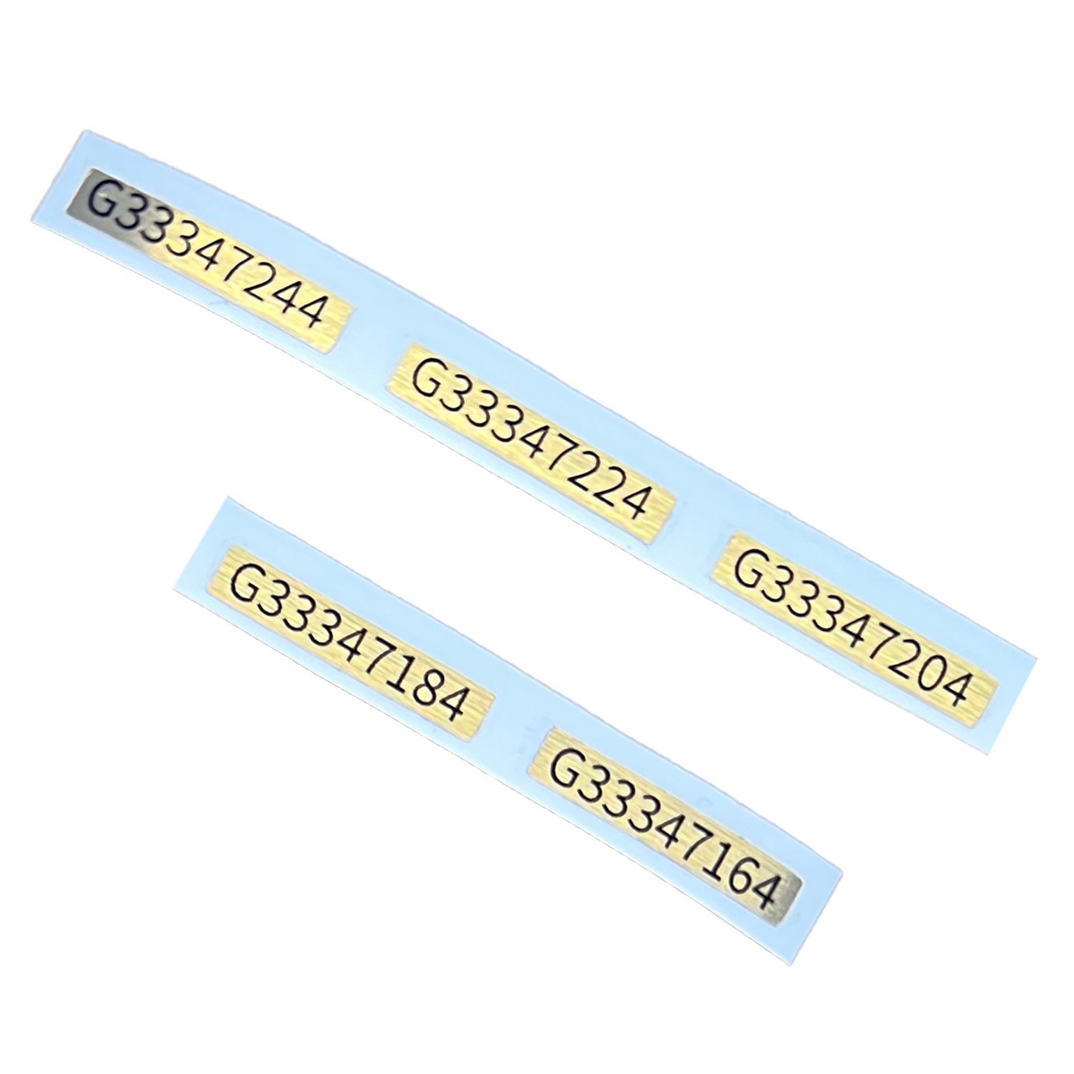 Reproduction Serial Sticker For Nintendo Game Boy DMG-01 Original - 5 Pack Gold | Gameduck