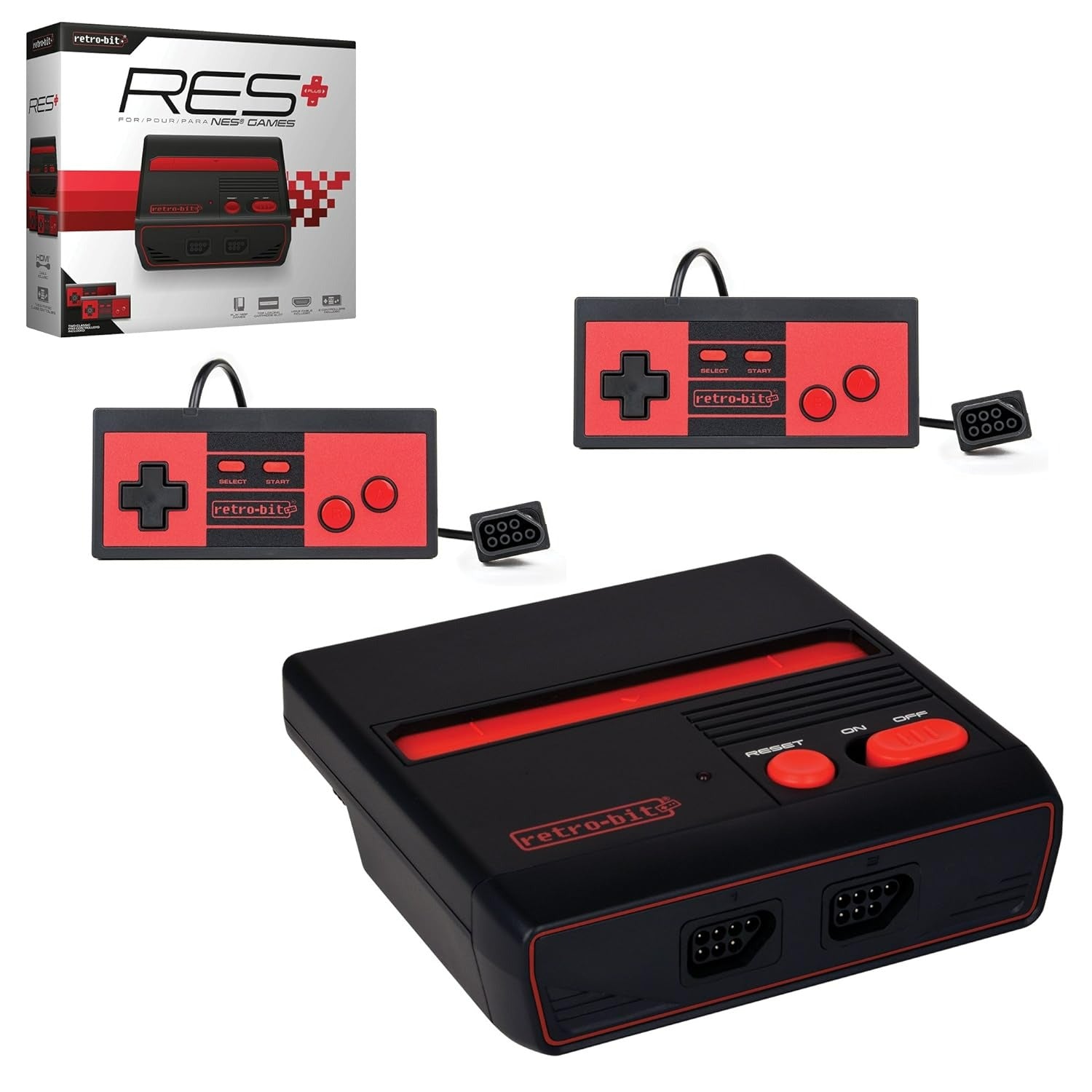 RES Plus NES 8-Bit Console with AV HDMI out Retro-bit