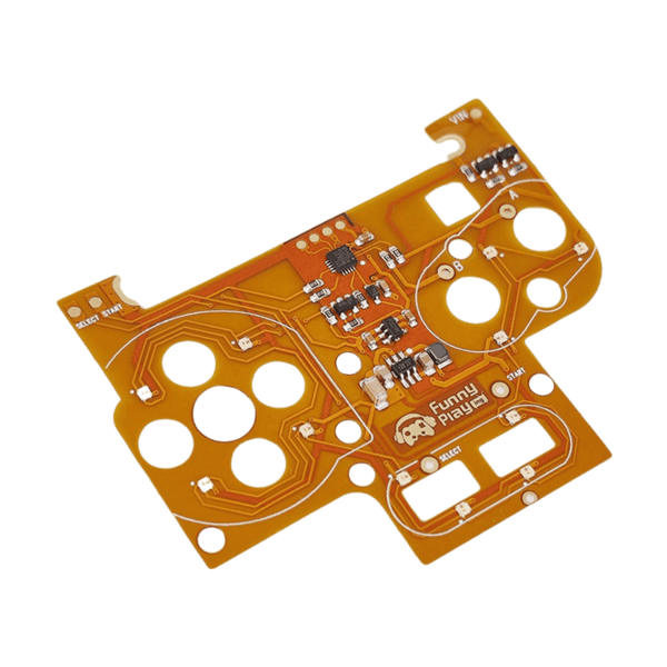 RGB LED button mod kit for Nintendo Game Boy Color CGB GBC - Yellow | Funnyplaying