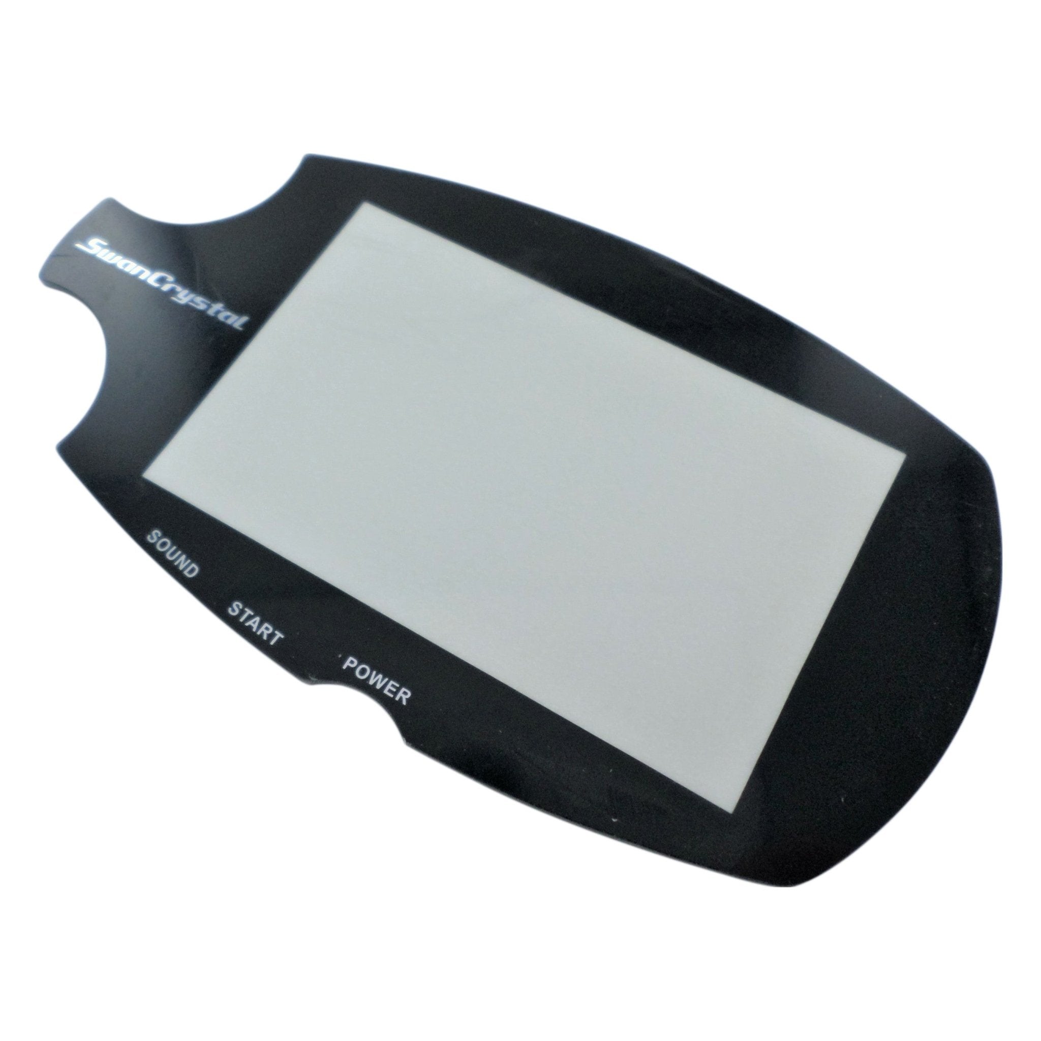 Screen lens for Bandai WonderSwan SwanCrystal plastic cover replacement - black | ZedLabz