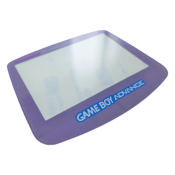 Screen lens GLASS for Nintendo Game Boy Advance replacement cover - Grey & Blue/Silver logo | ZedLabz
