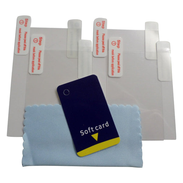 Screen protector for 3DS Nintendo top & bottom inc cleaning cloth film guard - 4 pack clear | ZedLabz