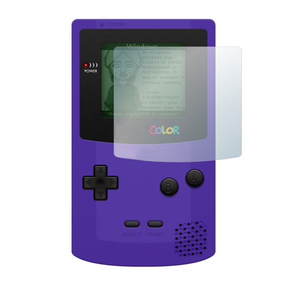 Screen protector for Nintendo Game Boy Color plastic protective film - 2 pack clear | ZedLabz