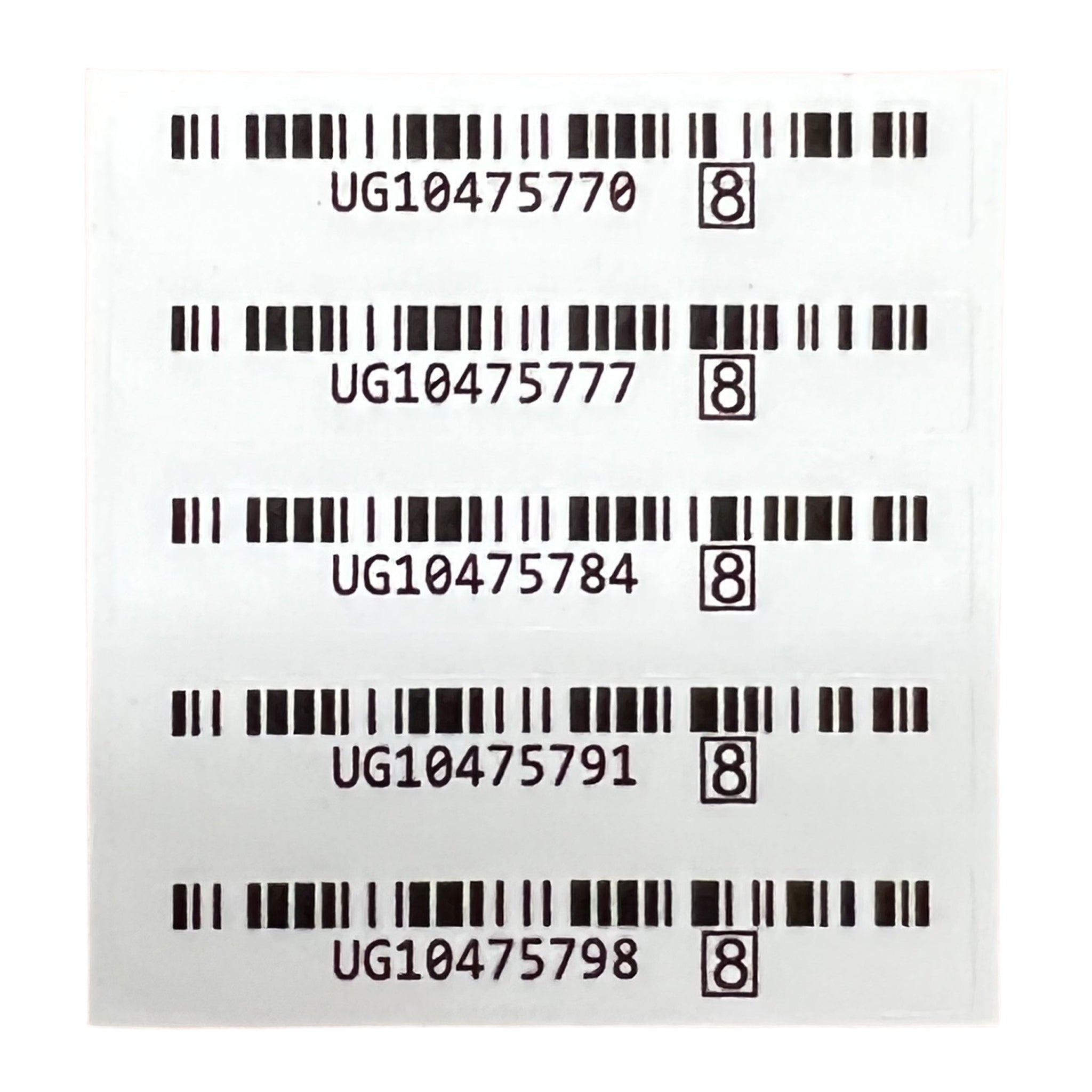 Serial number sticker for Nintendo DS Lite reproduction replacement label - 5 Pack | ZedLabz