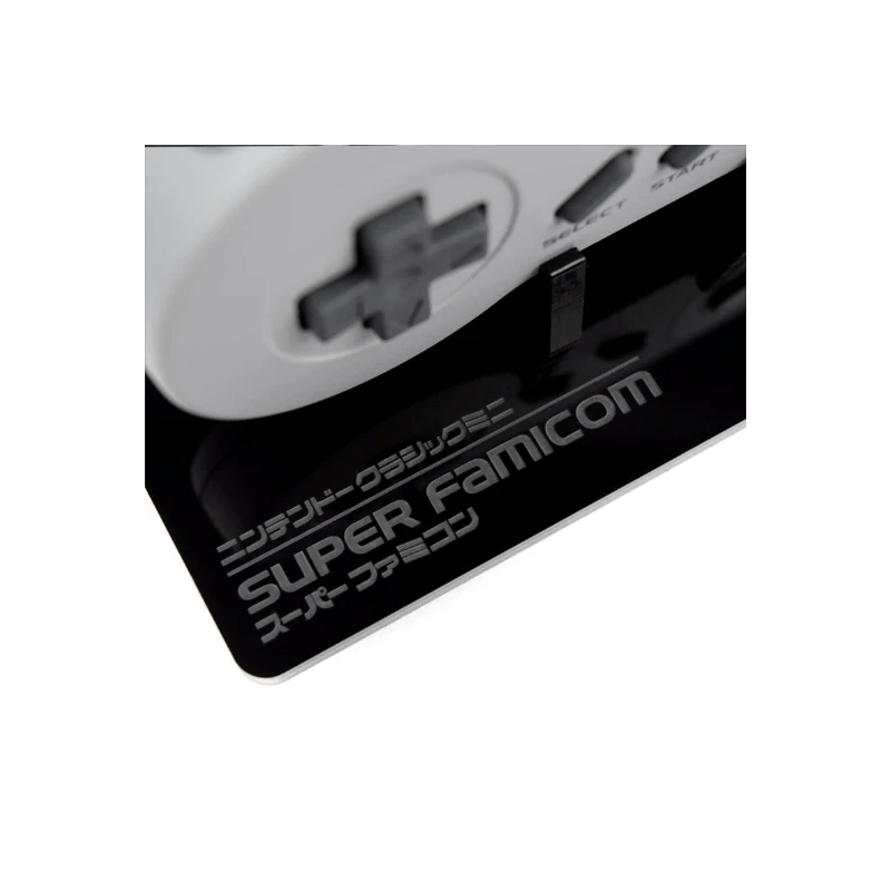 Shelf candy stand for Nintendo Super Famicom Classic SFC console & controller - Crystal Black | Rose Colored Gaming