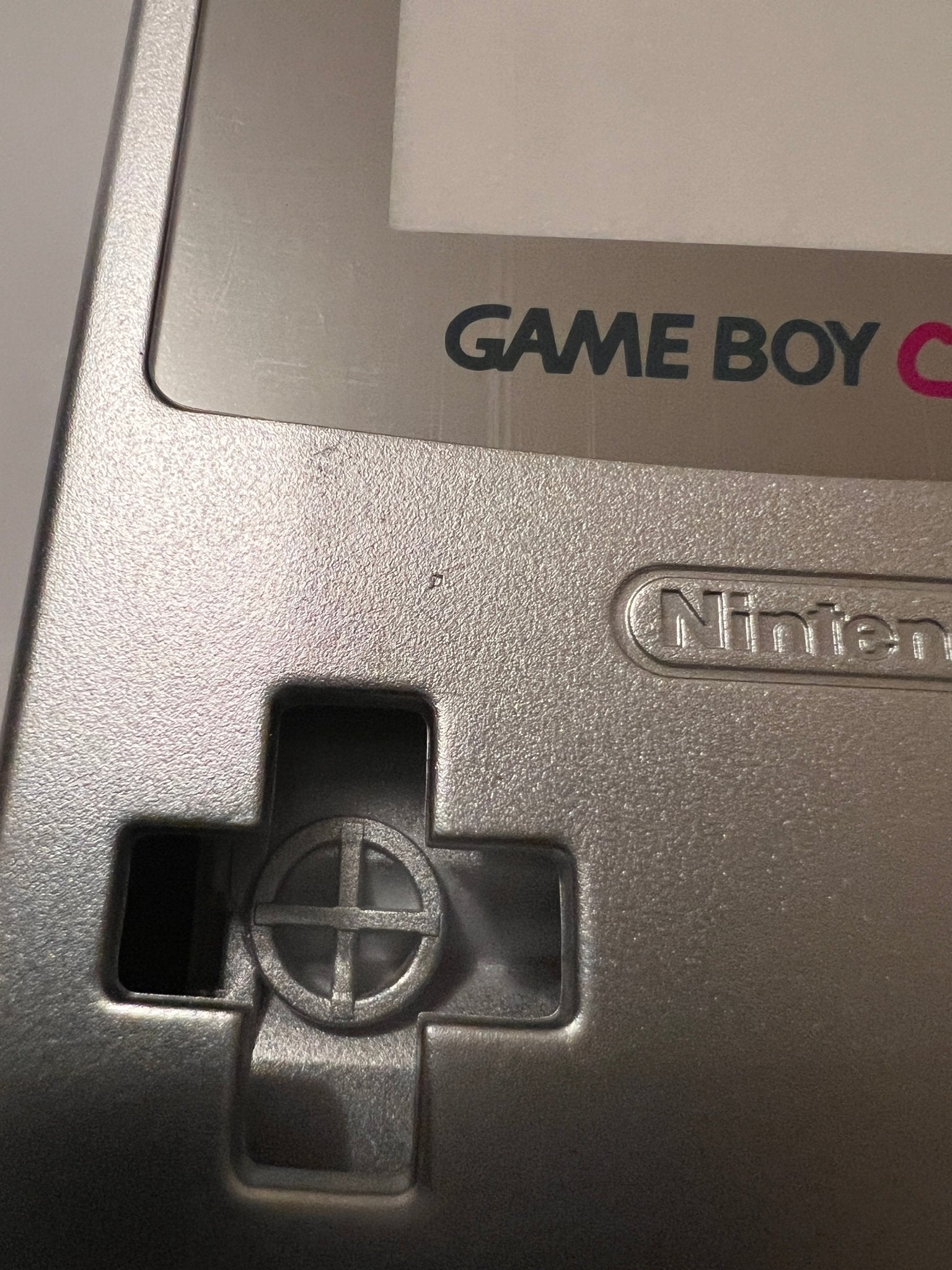 Shell for Game Boy color silver imperfect clearance - 2