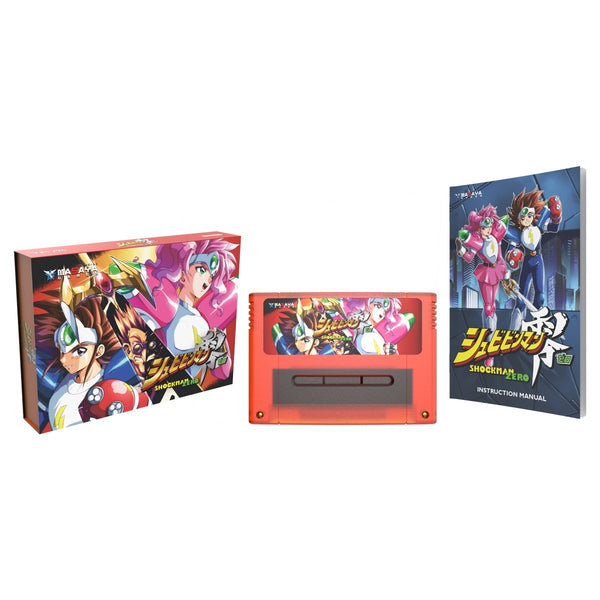 Shockman Zero Collector's Edition (English translated) for Nintendo SNES PAL region | Retro-bit publishing