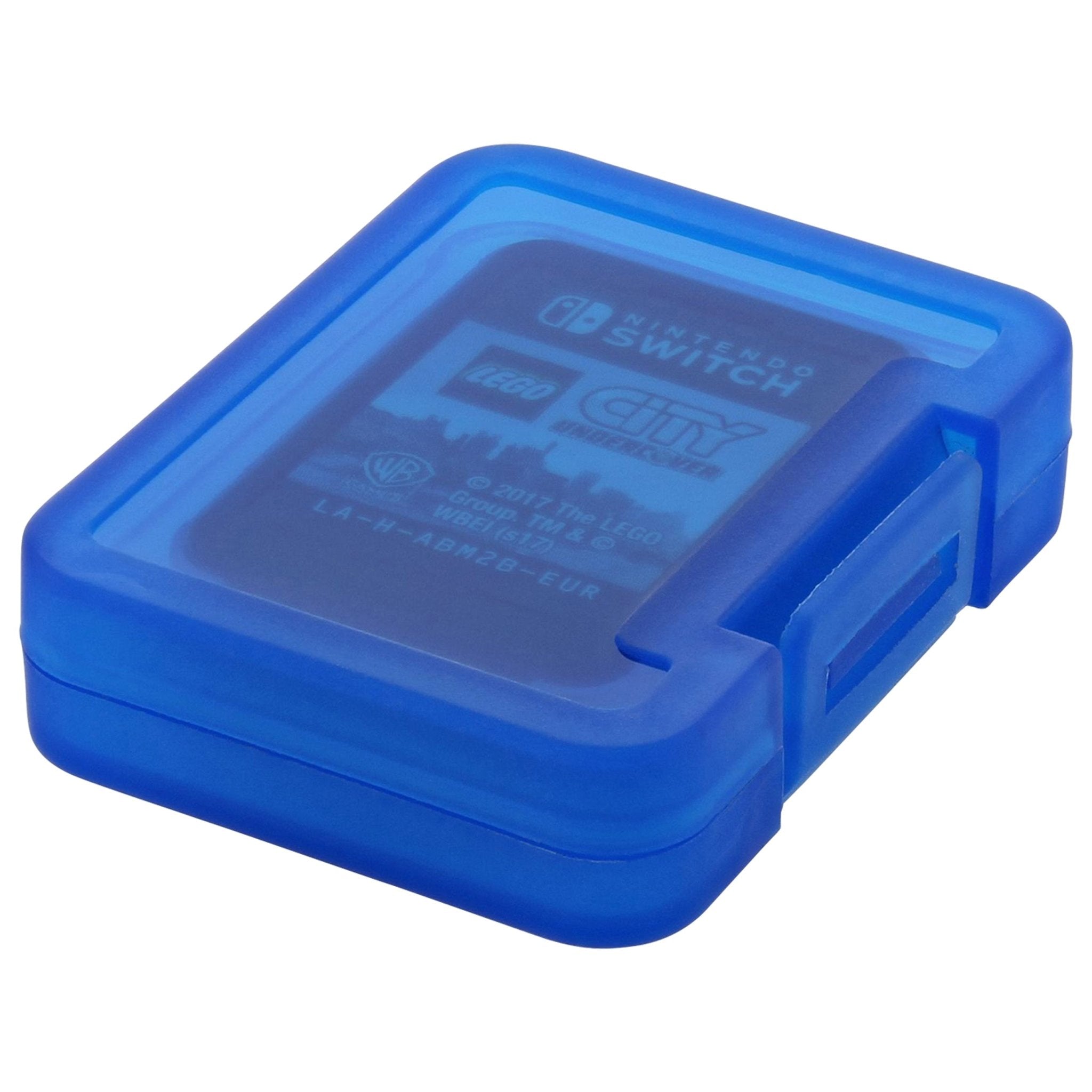 Single tough storage cases for Nintendo Switch game cartridges with micro SD memory card slot - 6 pack multi colour | ZedLabz - 2