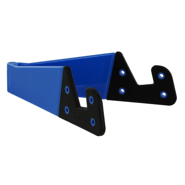 Stand for iPhone Samsung Tablet Mini travel holder foldable hard adjustable - Blue & Black | ZedLabz