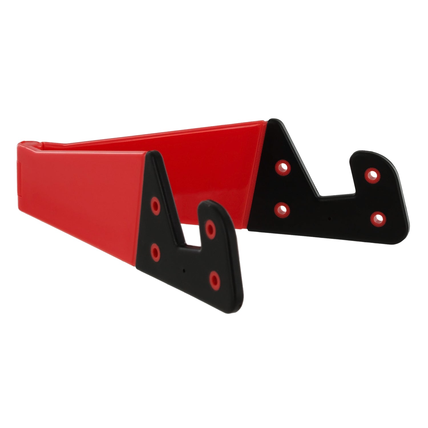 Stand for iPhone Samsung Tablet Mini travel holder foldable hard adjustable - Red | ZedLabz - 2