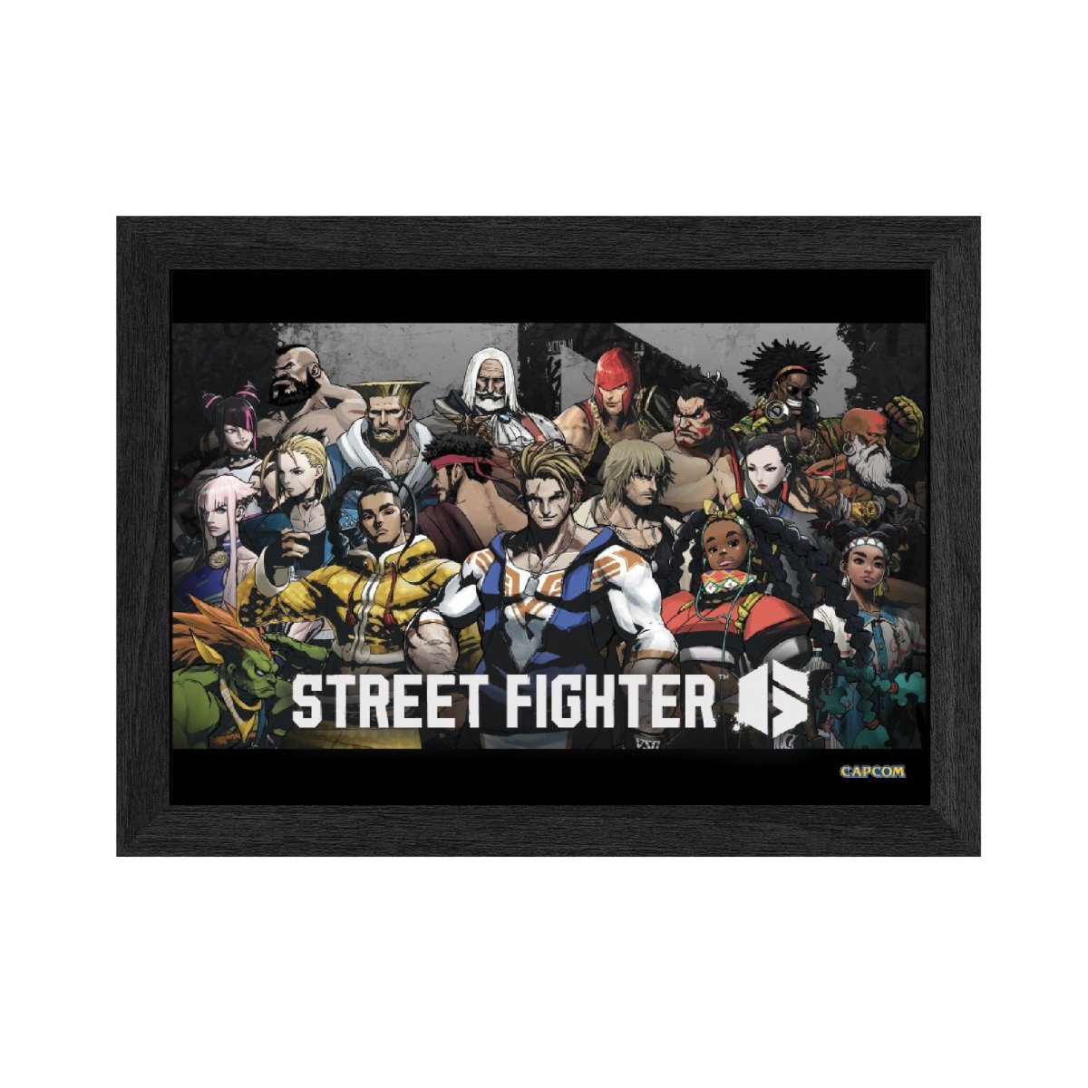 Street Fighter 6 A New Era Plax lenticular frame 3D wall art officially licensed 10"x12" inch (23x30cm) | Pixel Frames