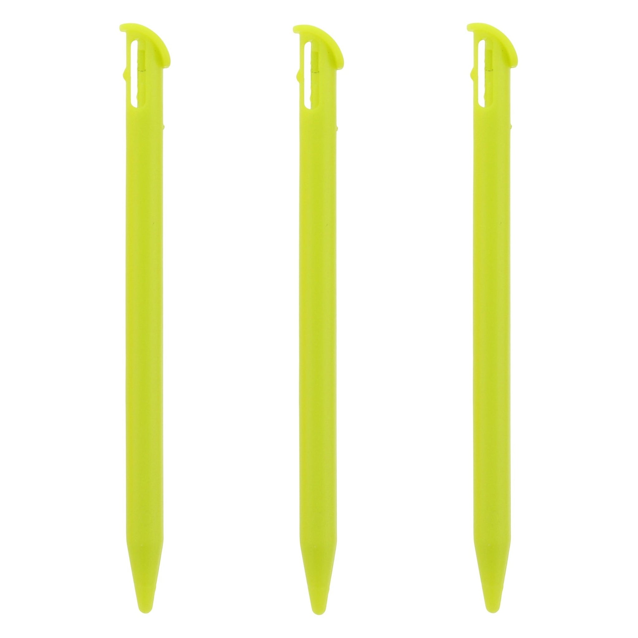 Stylus for New 3DS XL 2015 Nintendo (2015 model) slot in replacement pen - 3 pack Lime Green | ZedLabz - 1