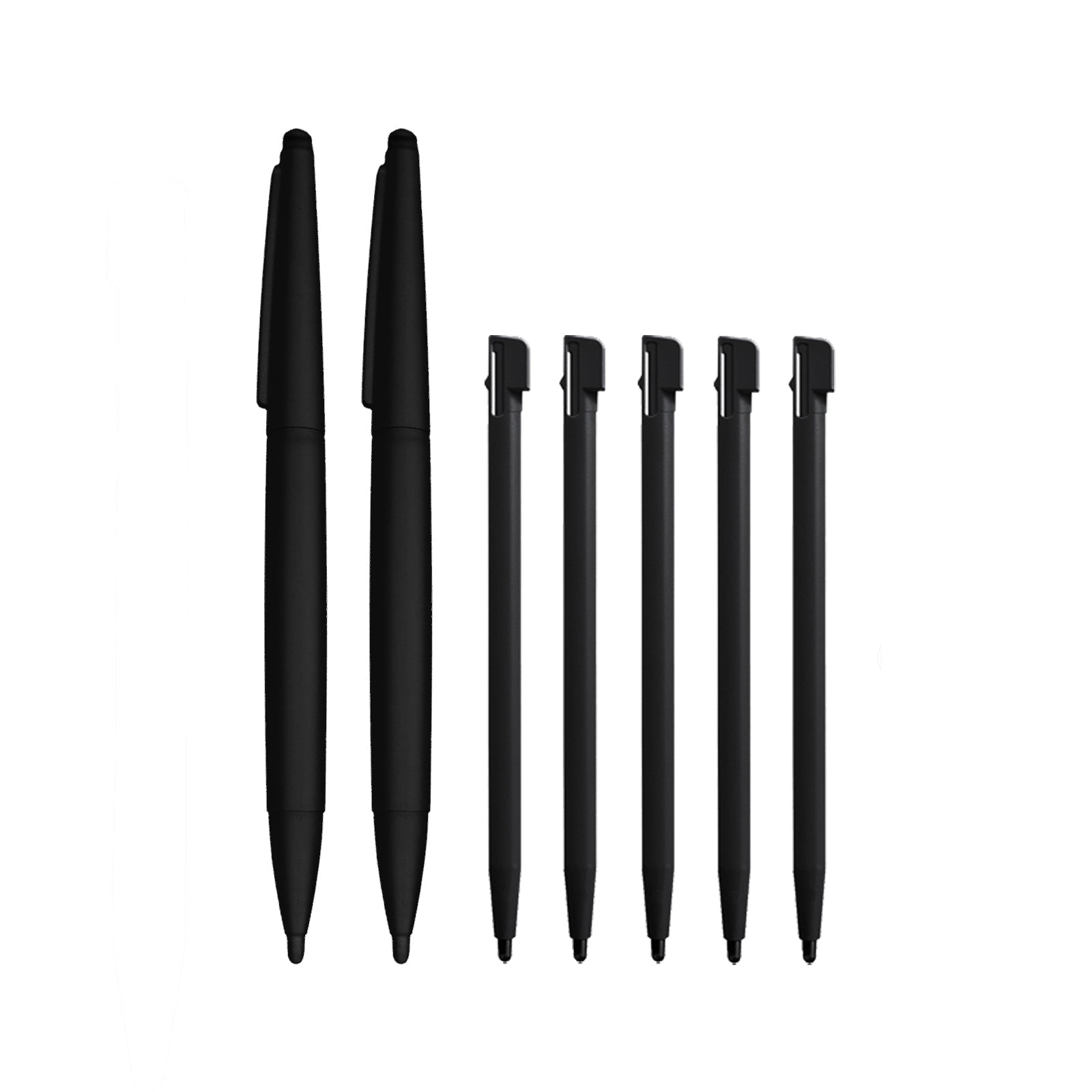 Stylus for Nintendo DS Lite slot in & XL pen pack replacement - 7 pack Black | ZedLabz