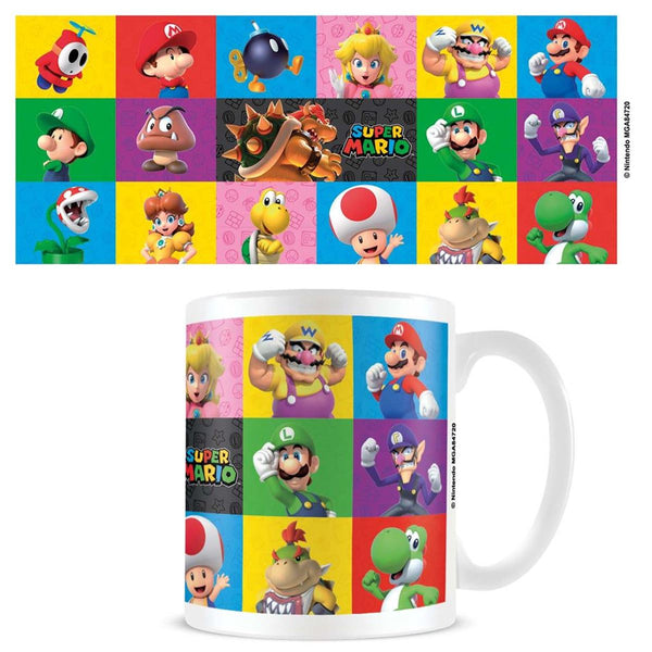 Super Mario 3D friends & foes official mug 11oz/315ml white ceramic | Pyramid - 1