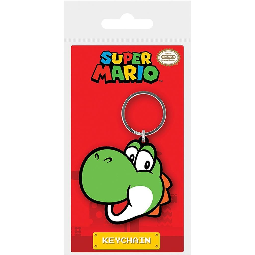 Super Mario series official keyring featuring Yoshi PVC Keychain | Pyramid