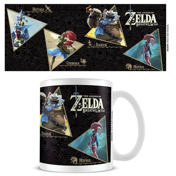 The Legend of Zelda: Breath of the Wild champions official mug 11oz/315ml white ceramic | Pyramid - 1