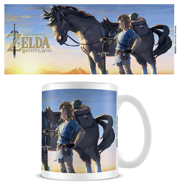 The Legend of Zelda: Breath of the Wild horse official mug 11oz/315ml white ceramic | Pyramid - 1