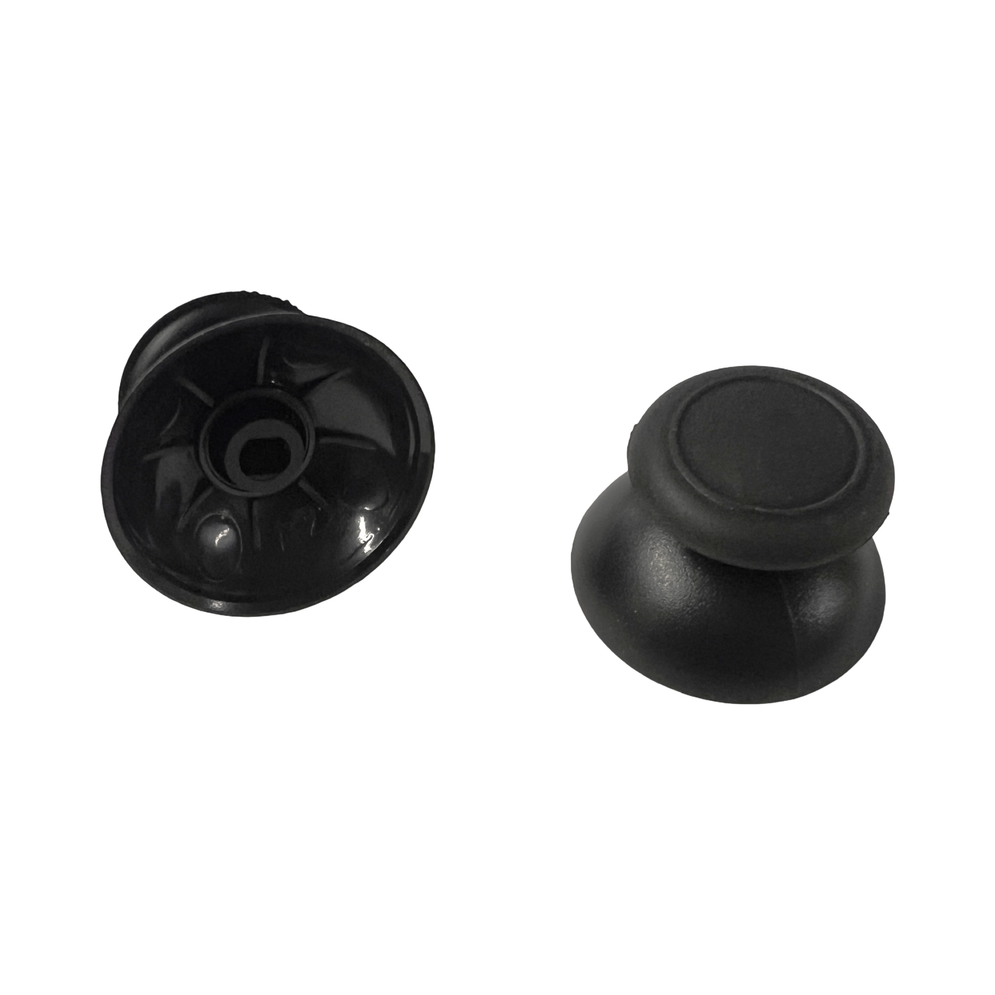 Thumbsticks for Nintendo Wii U Gamepad controller analog rubber grip sticks - 2 pack black | ZedLabz - 2