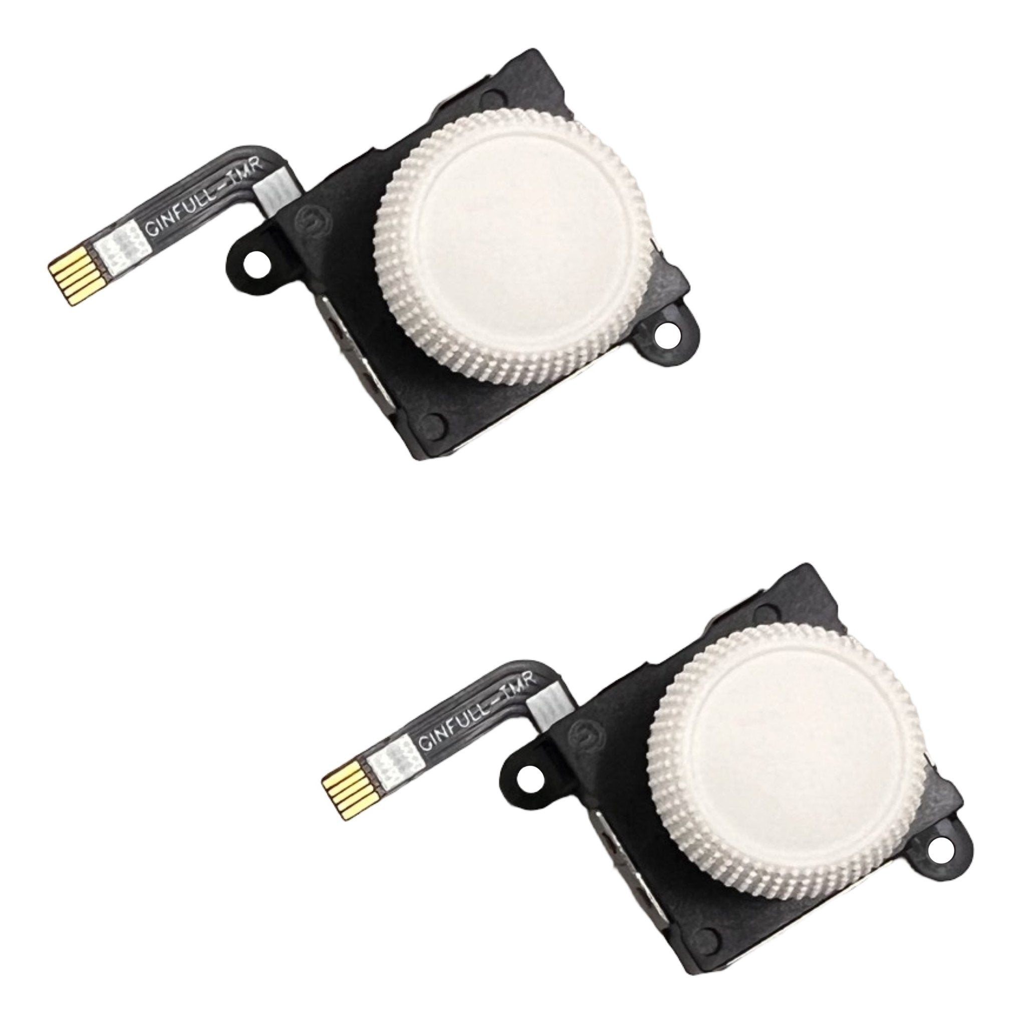 TMR analog joystick module for Nintendo Switch Joy-con controller & Switch Lite, sensor upgrade mod - 2 Pack white | Ginfull