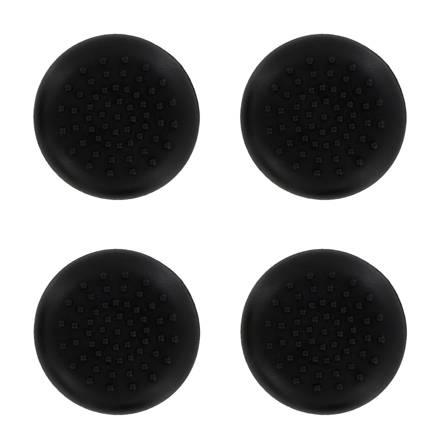 TPU analogue thumb grip stick concave covers caps for Xbox 360 - 4 pack black | ZedLabz