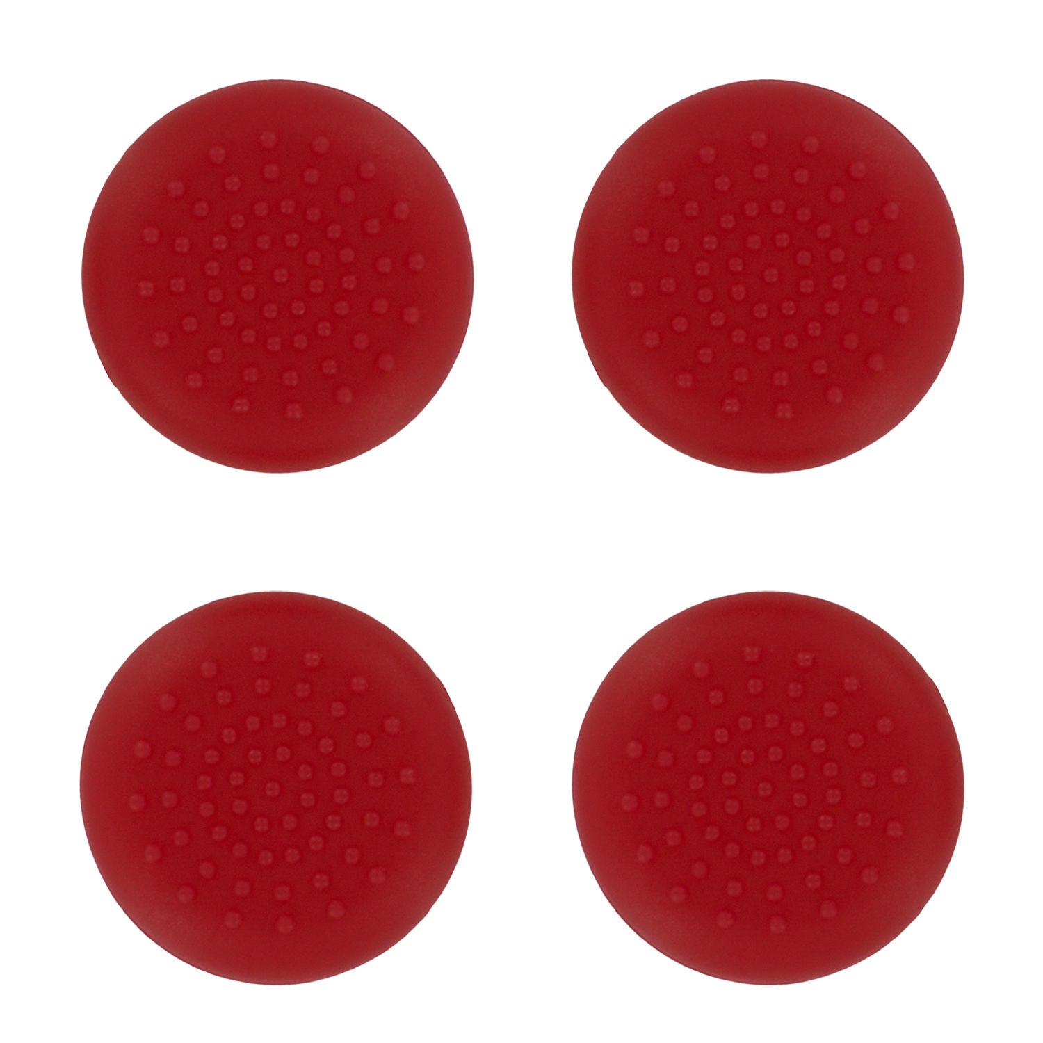 TPU analogue thumb grip stick concave covers caps for Xbox 360 - 4 pack red | ZedLabz