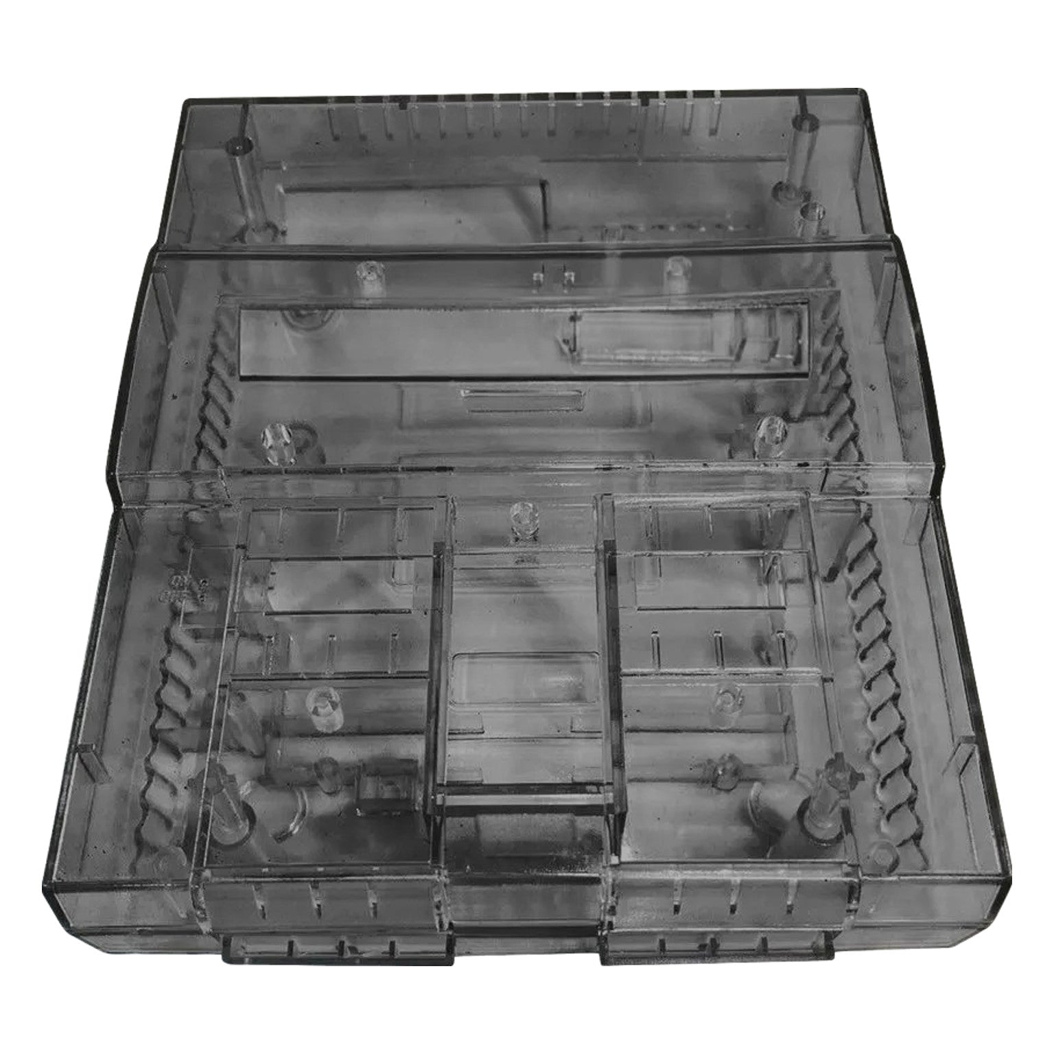 Transparent shell for SNES Super Nintendo NTSC (North America NA) console - Clear black | Retro Game Restore