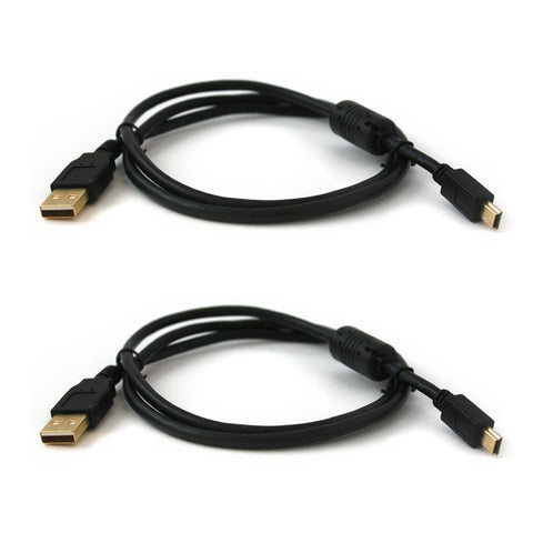 ZedLabz 3m Gold plated charging cables for Sony PS3 controller -2 pack