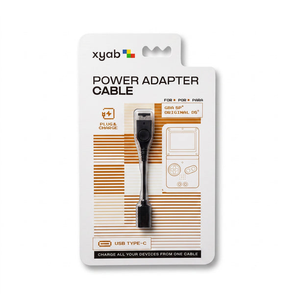 USB-C power adapter cable for Nintendo Game Boy Advance SP | XYAB - 2