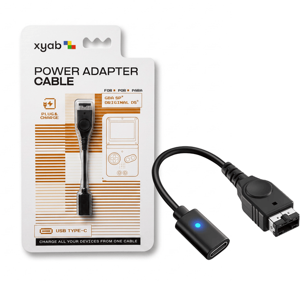 USB-C power adapter cable for Nintendo Game Boy Advance SP | XYAB - 1