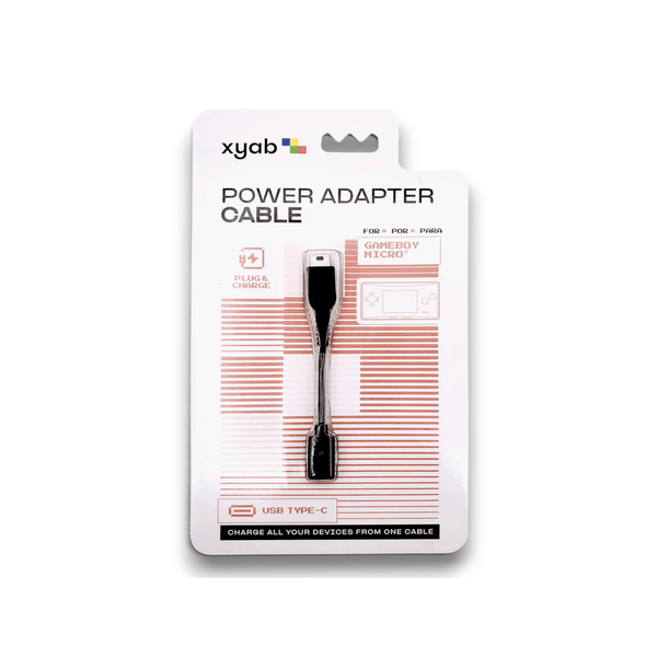 USB-C power adapter cable for Nintendo Game Boy Micro | XYAB - 2