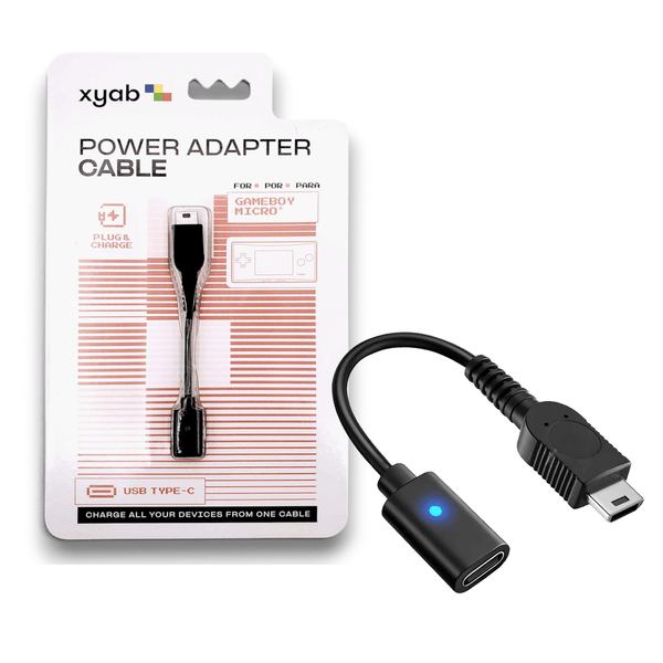 USB-C power adapter cable for Nintendo Game Boy Micro | XYAB - 1