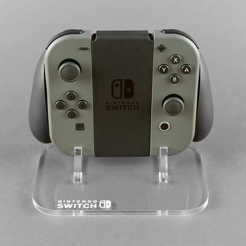 Display stand for Nintendo Switch Joy-Con controller - Frosted Clear | Rose Colored Gaming