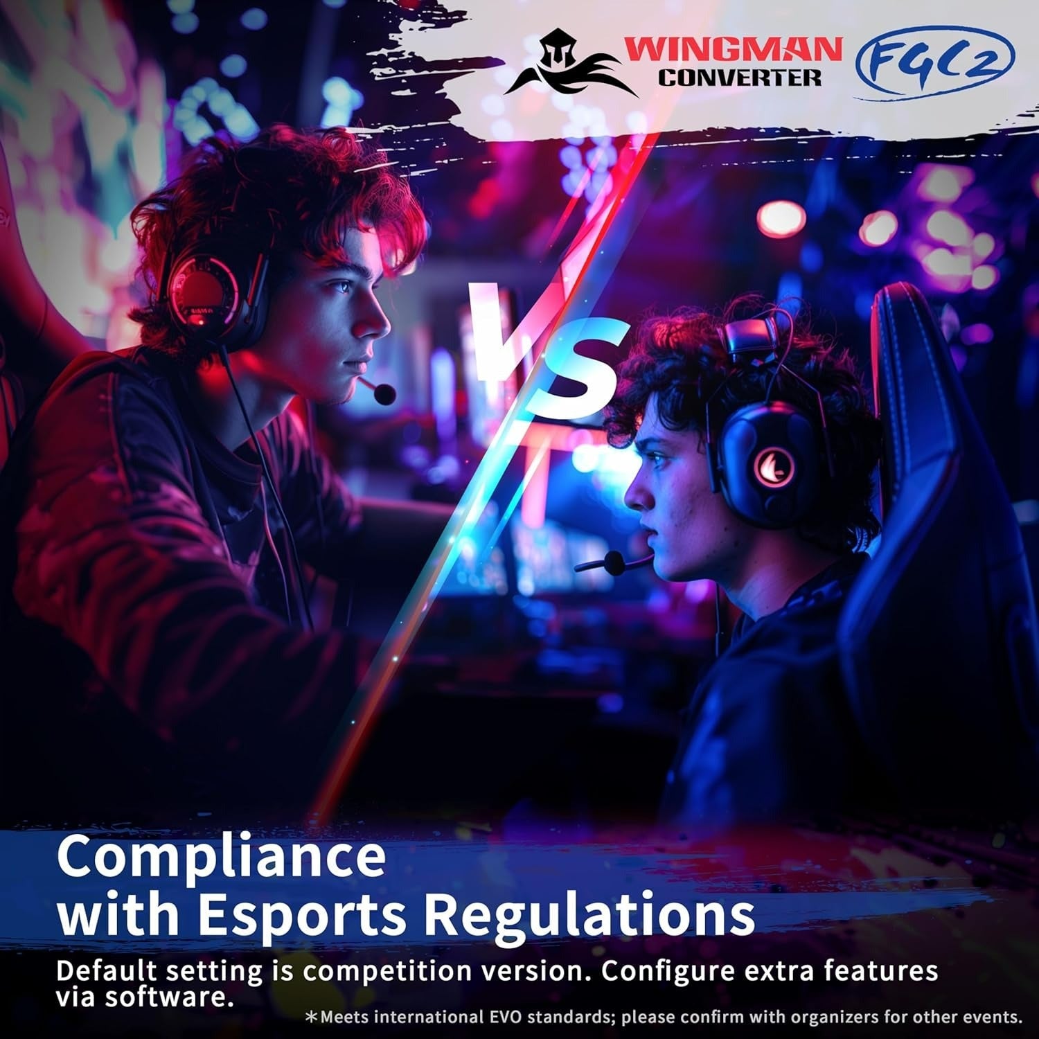 Wingman FGC 2 Converter adapter for wired controllers & arcade joystick to PS5 & PC - White | Brook