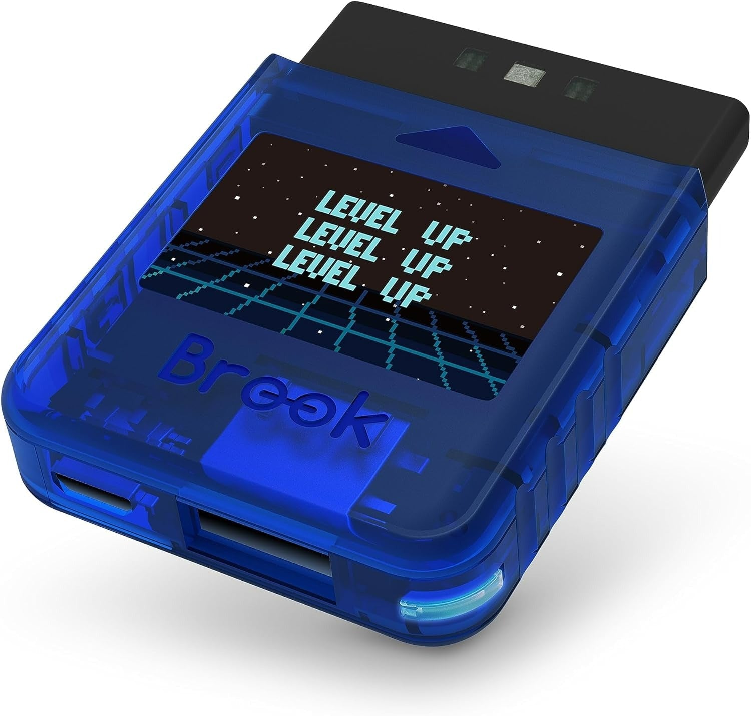 Wingman PS2 Converter for Xbox 360, Xbox One, Xbox Series X|S, PS5, PS4, PS3, Switch Pro Controller to PS2, PS1 & PS Classic - Clear Blue | Brook