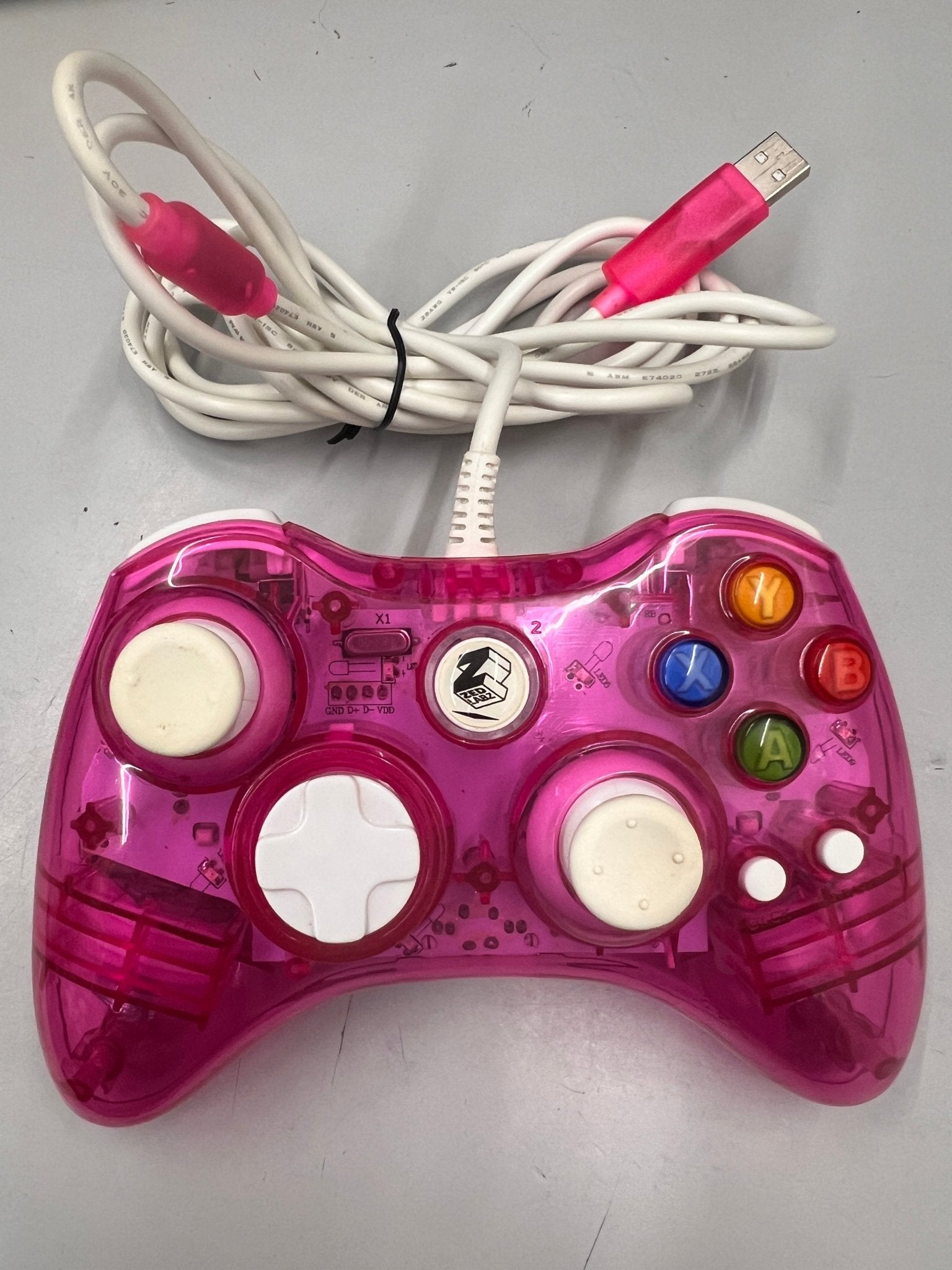 Wired controller for Xbox 360 controller pink clearance - 1