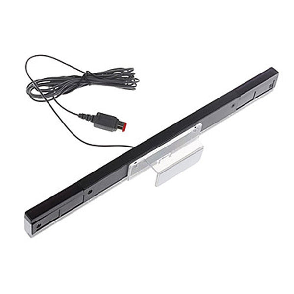 Wired sensor bar for Nintendo Wii, Wii Mini & Wii U inc stand infrared LED - silver | ZedLabz