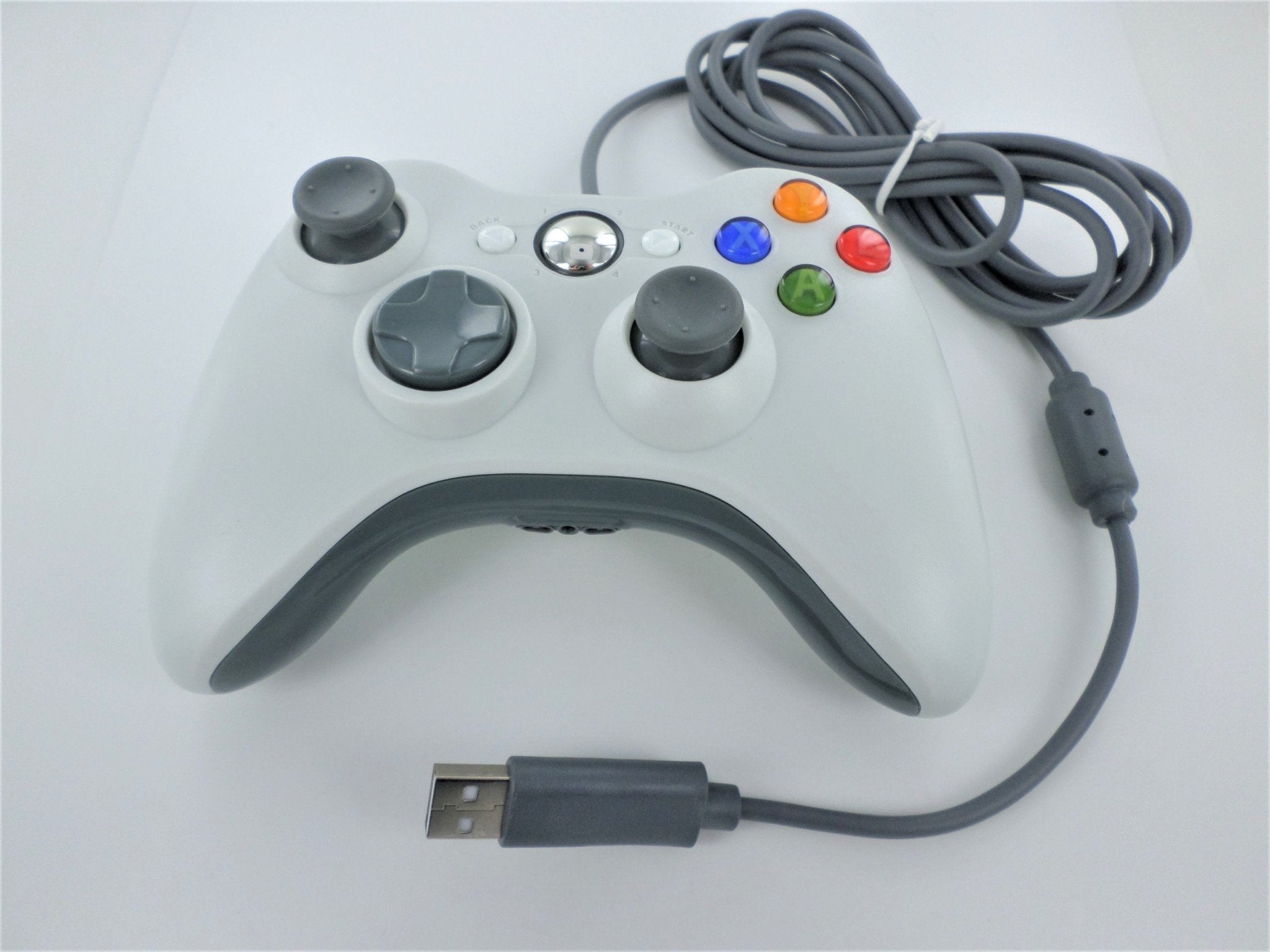 Wired USB Controller for Xbox 360 Slim Compatible Joypad replacement - White | ZedLabz