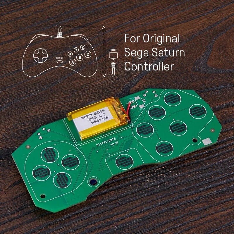 Wireless upgrade mod kit for original Sega Saturn controller | 8Bitdo