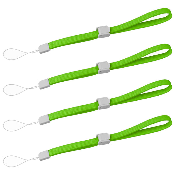 Wrist strap for DS DSi 2DS 3DS, Wii U, Sony PSP, PS Vita PS3 Move Camera Mobile adjustable - 4 pack Green & Grey | ZedLabz