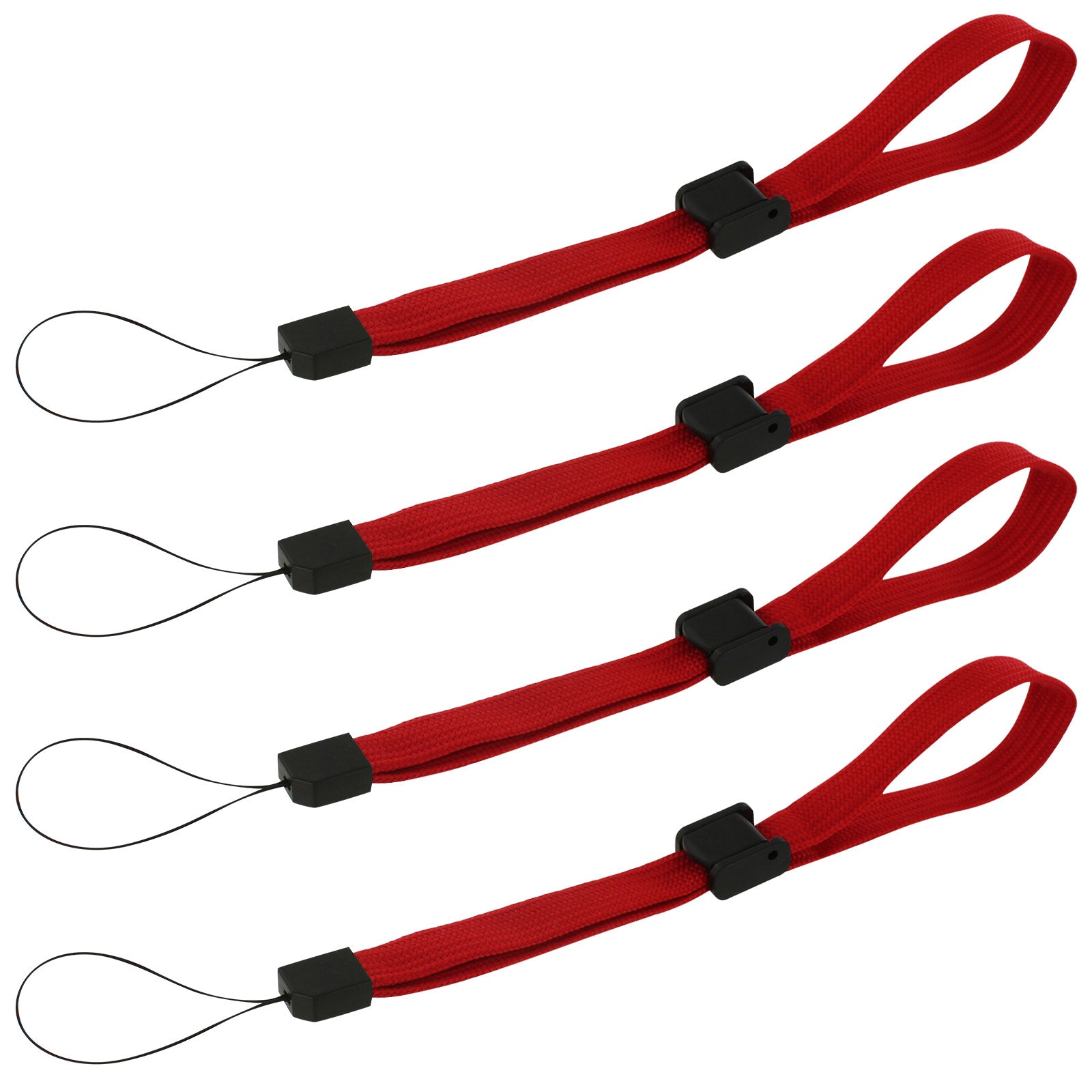 Wrist strap for handheld games consoles, cameras & mobiles adjustable – 4 pack red | ZedLabz