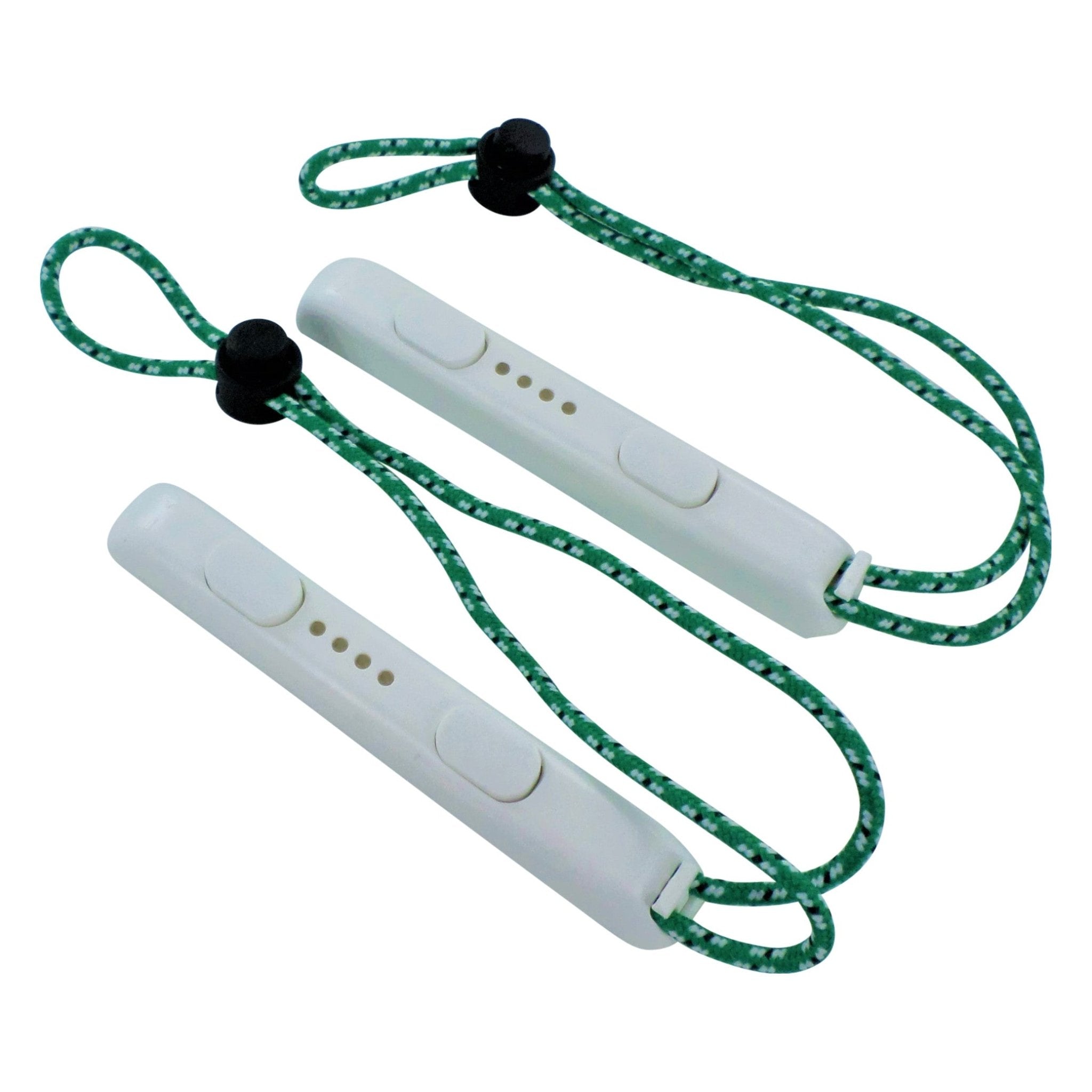 Wrist strap for Nintendo Switch Joy-con controller side handle with green carry strap - 2 pack white/green | ZedLabz