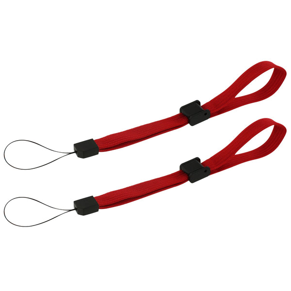 Wrist strap for Wii DS 3DS PSP Vita Camera Mobile Phone adjustable - 2 pack Red | ZedLabz
