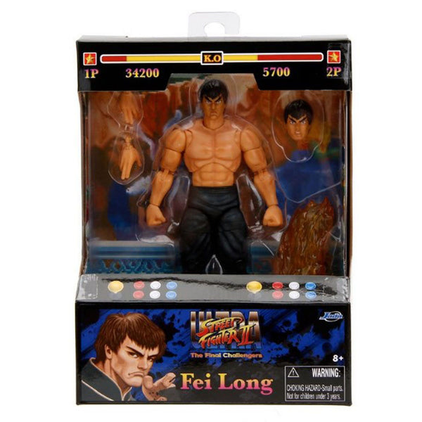 Ultra Street Fighter II: The Final Challengers Fei Long 1:12 Scale Action Figure | Jada Toys