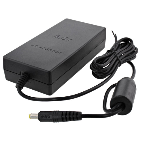 Power supply adapter for PS2 Slim Sony console AC/DC adapter lead UK plug - black | ZedLabz