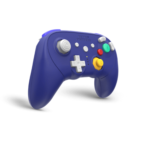 BattlerGC Pro wireless controller for Nintendo GameCube, Wii, Switch & PC, with bluetooth / 2.4G - Purple [PRE-ORDER] | Retro Fighters