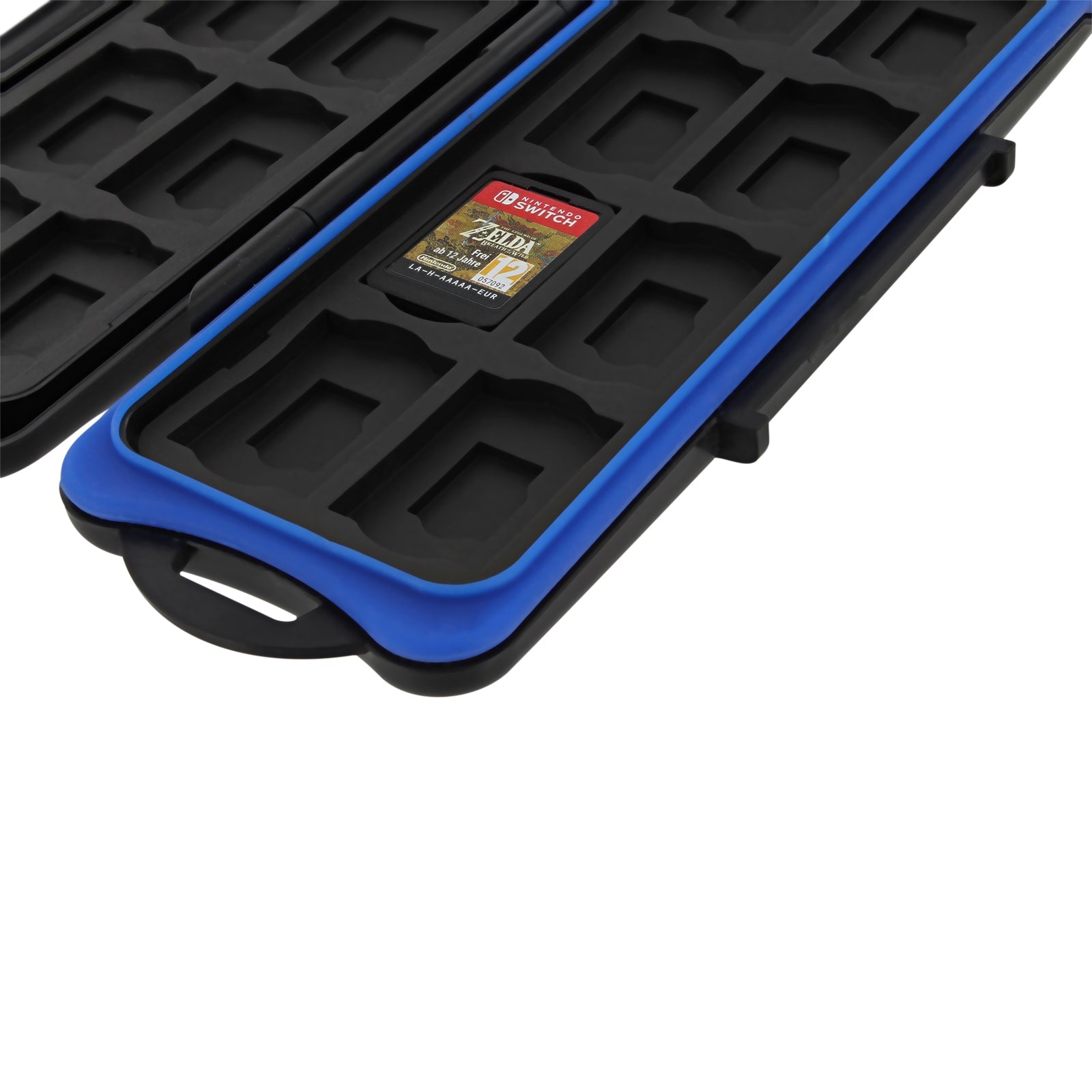 ZedLabz 16 game card cartridge & memory card tough storage case for Nintendo Switch - black