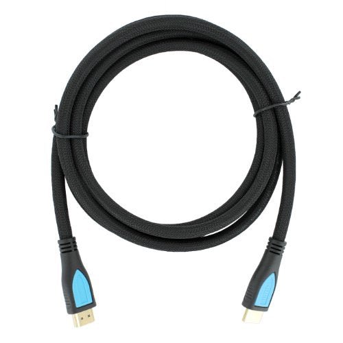 ZedLabz 2m gold plated HDMI nylon braided cable lead for PS4 PS3 Xbox One 360 Switch Wii U HD 3D TV AV 1080p, supports Ethernet, 3D, audio return