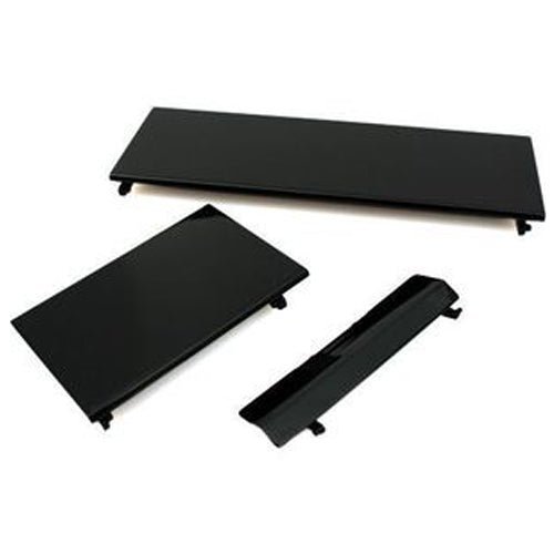 ZedLabz 3 in 1 replacement door cover flap set for Nintendo Wii console repair parts - Black