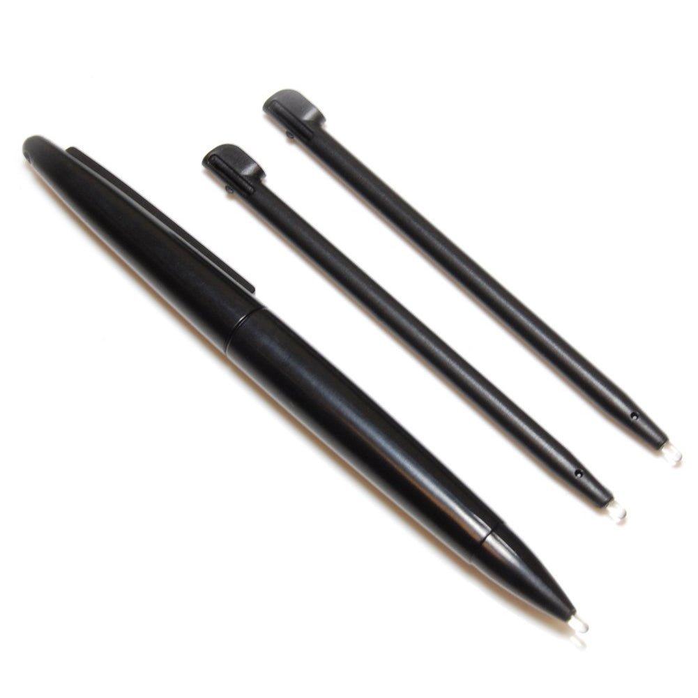 ZedLabz 3 in 1 stylus set for Nintendo DSi XL large & small slot in - black