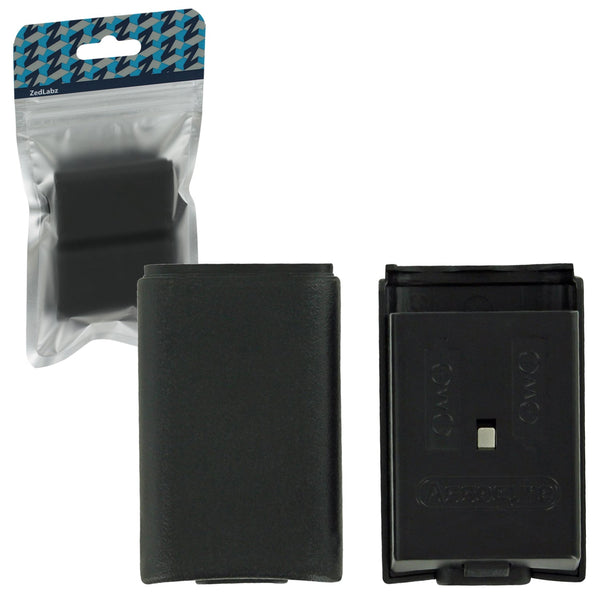 ZedLabz battery holder shell cover for Microsoft Xbox 360 wireless controllers - 2 pack black